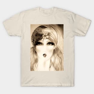 DECO FACE WOMAN SKETCH T-Shirt